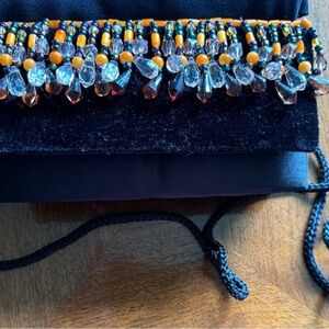 Hand-beaded purse.